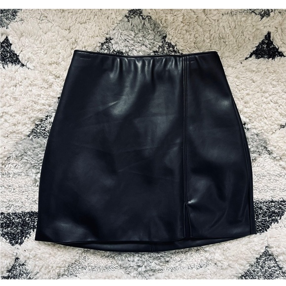 Leather Mini Skirt - Picture 3 of 5